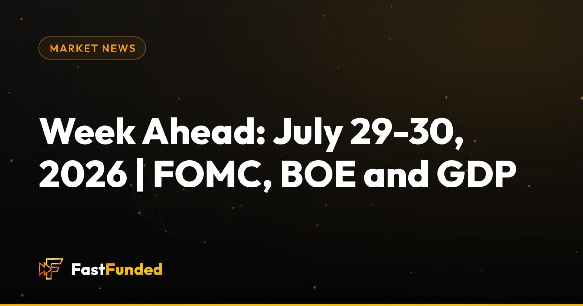 Cover: Week Ahead: July 29-30, 2026 | FOMC, BOE and GDP (Fast Funded guide)